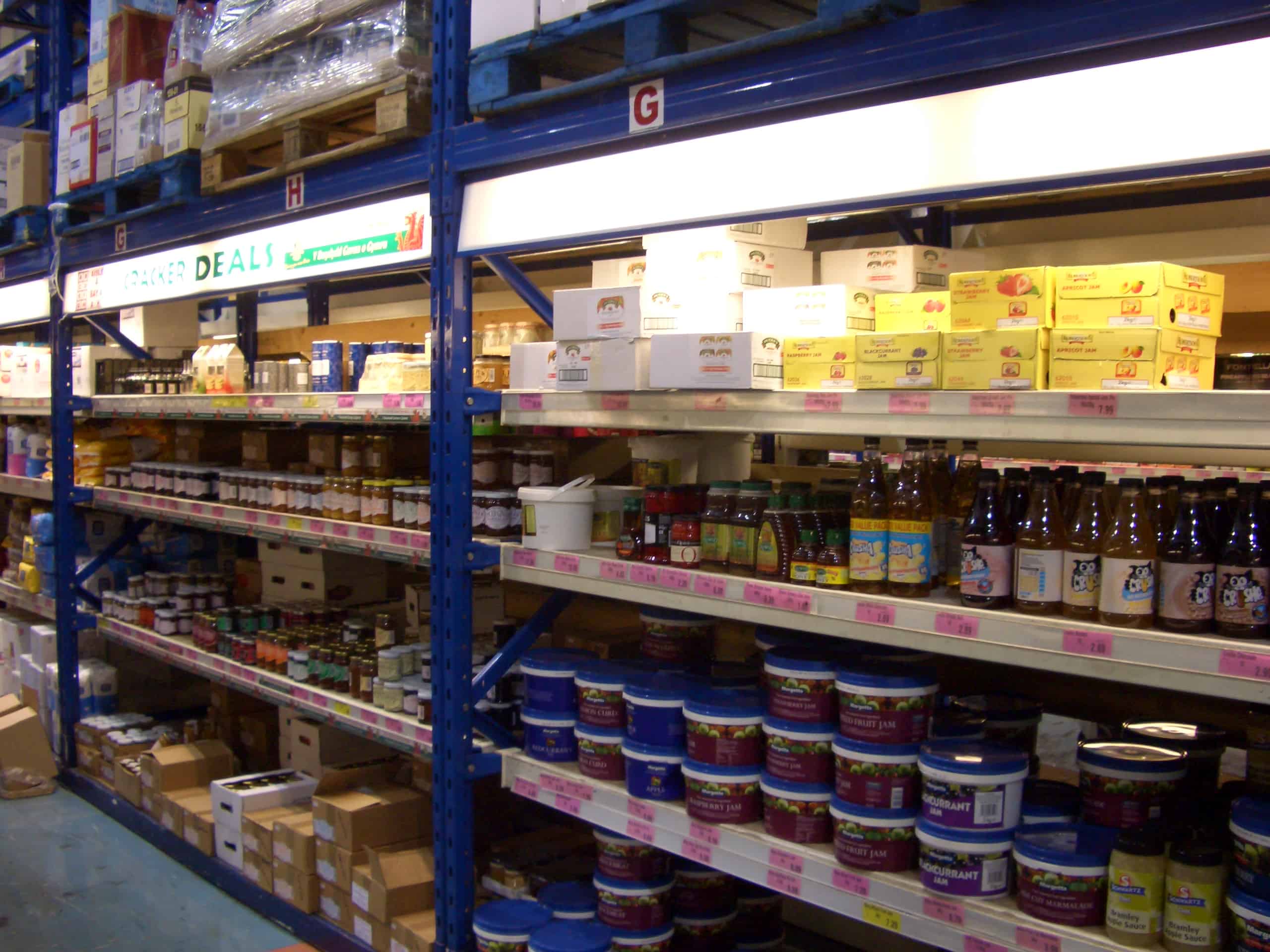 Food Production Widespan Shelving Racking