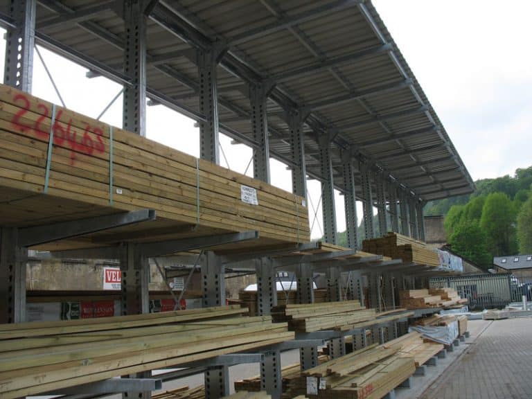 External Cantilever Racking with Canopy