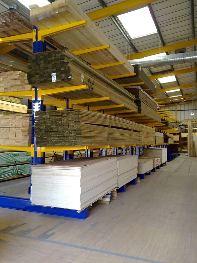 Cantilever Racking for Timber Merchants