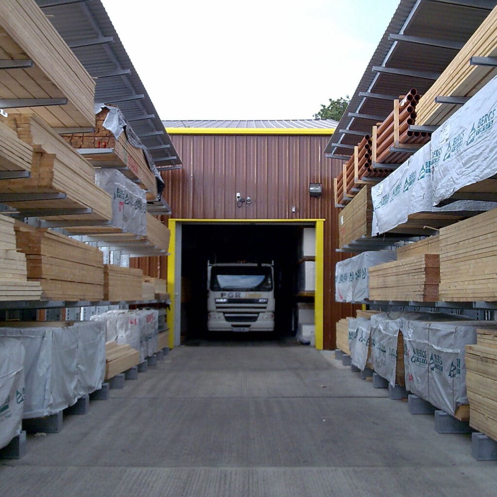 Cantilever Racking for timber merchants