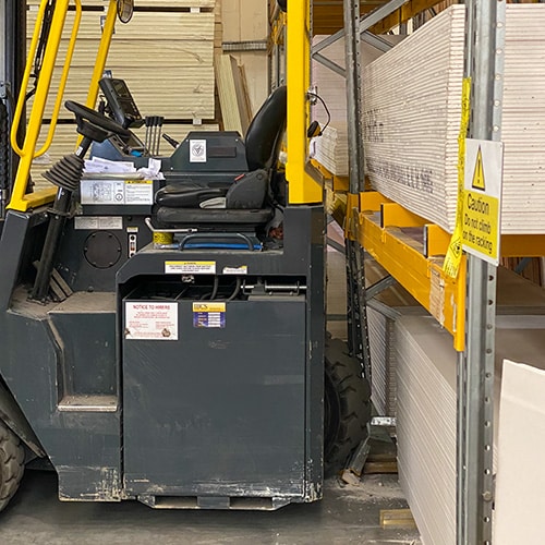Racking Impact by Forklift